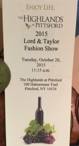 Fall Fashion Show Brochure Oct 2015