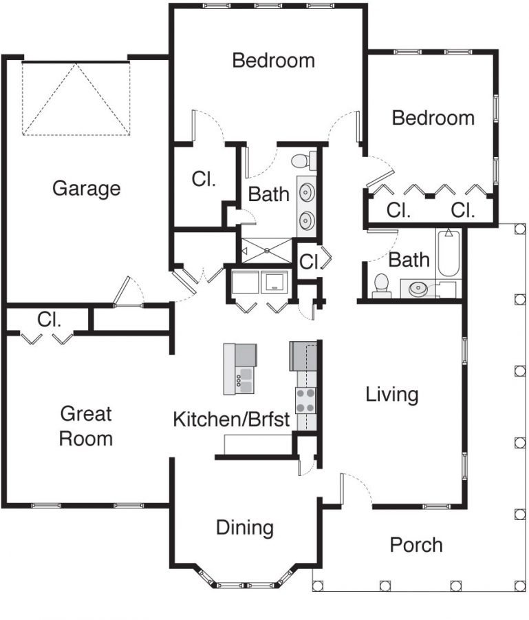 Floor plan drawing