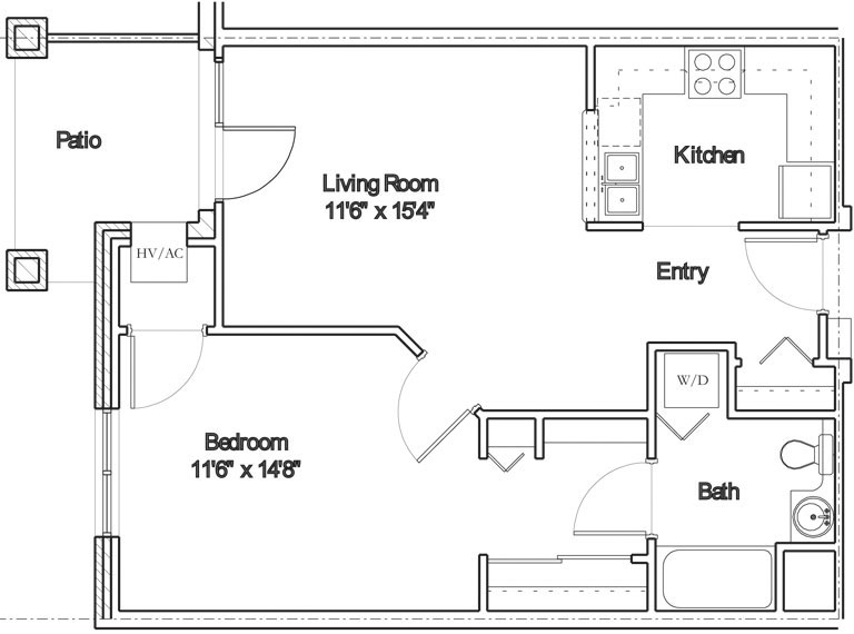 Apartment floor plan 4