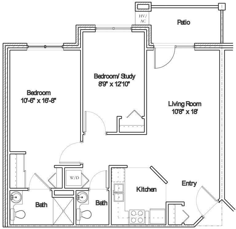 Apartment floor plan 6