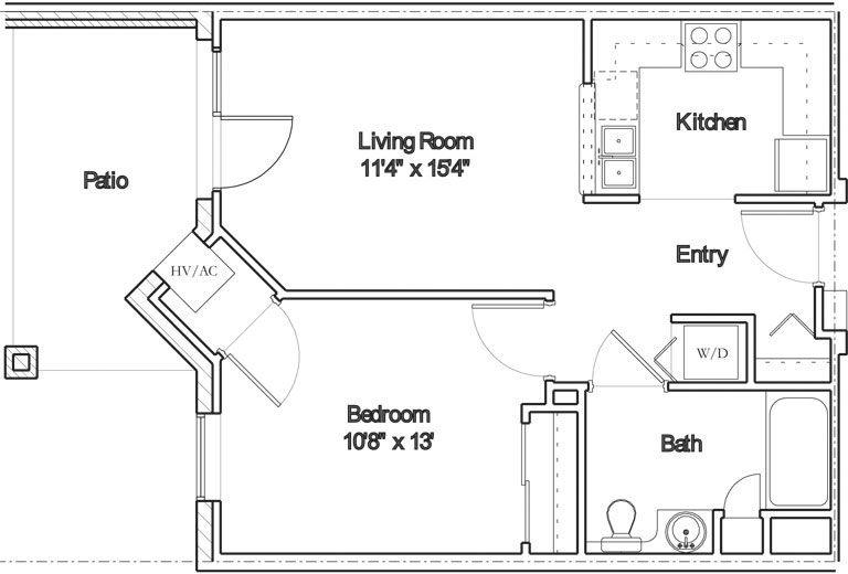 Apartment floor plan 2