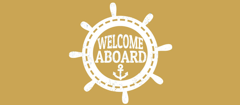 Welcome Aboard Sign