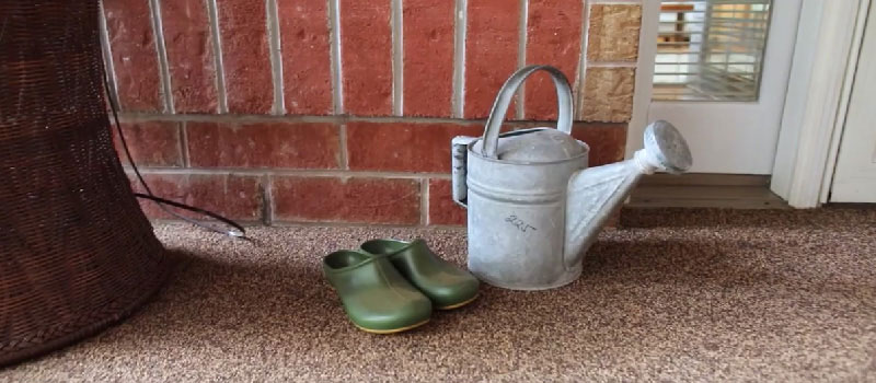 Watering Can and Clogs