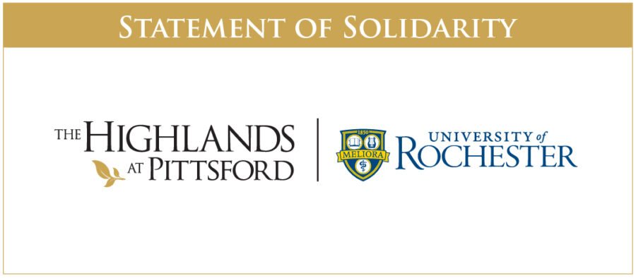University of Rochester and The Highlands at Pittsford logos