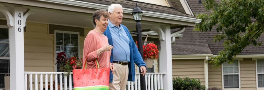 Happy couple living at The Highlands at Pittsford