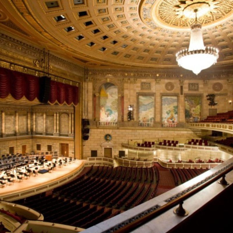 Inside the Eastman Theater in Rochester, NY