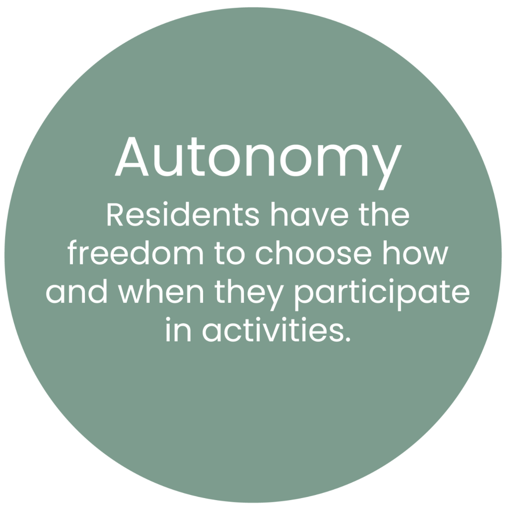 Circle representing Autonomy